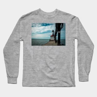 Michigan City Lighthouse Long Sleeve T-Shirt